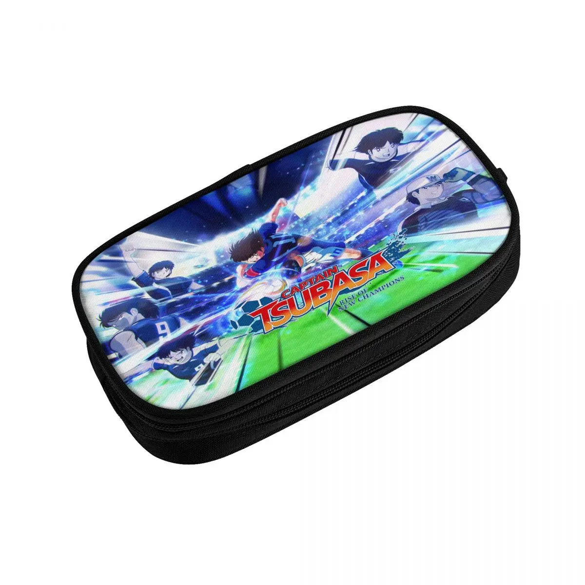 Personalizowany Captain Tsubasa Kawaii piórnik chłopięcy Gilrs duża pojemność Anime Boy Football Motion piórnik szkoły dla uczniów