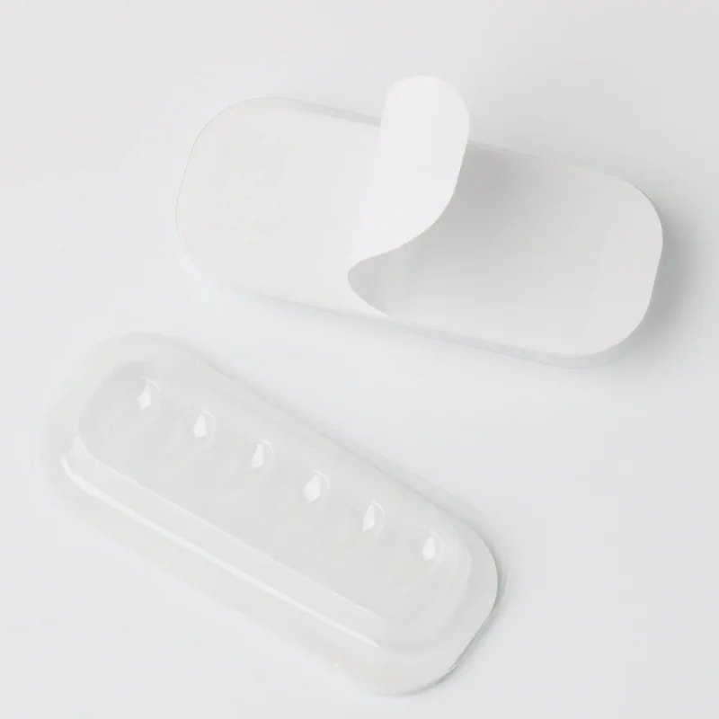 رموش تحسس 50 قطعة من صواني الغراء ذاتية الالتصاق من مادة PVC للاستعمال مرة واحدة لملحقات الرموش وسادات الغراء أدوات المكياج