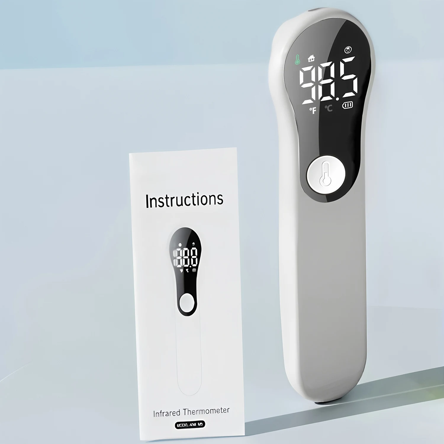 

Микро-цифровой термометр для измерения температуры тела, бесконтактный, для лба, для взрослых и детей