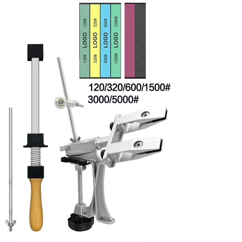 Professionelle Messer Spitzer Aluminium legierung Festen Winkel Spitzer Diamant Stein Schleifstein Küche Werkzeuge Schärfen Maschine Messer
