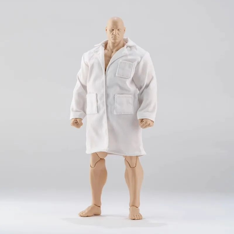 Manteau blanc de soldat du docteur, échelle 1/12, accessoires pour figurine d'action Baki Hanma, en stock