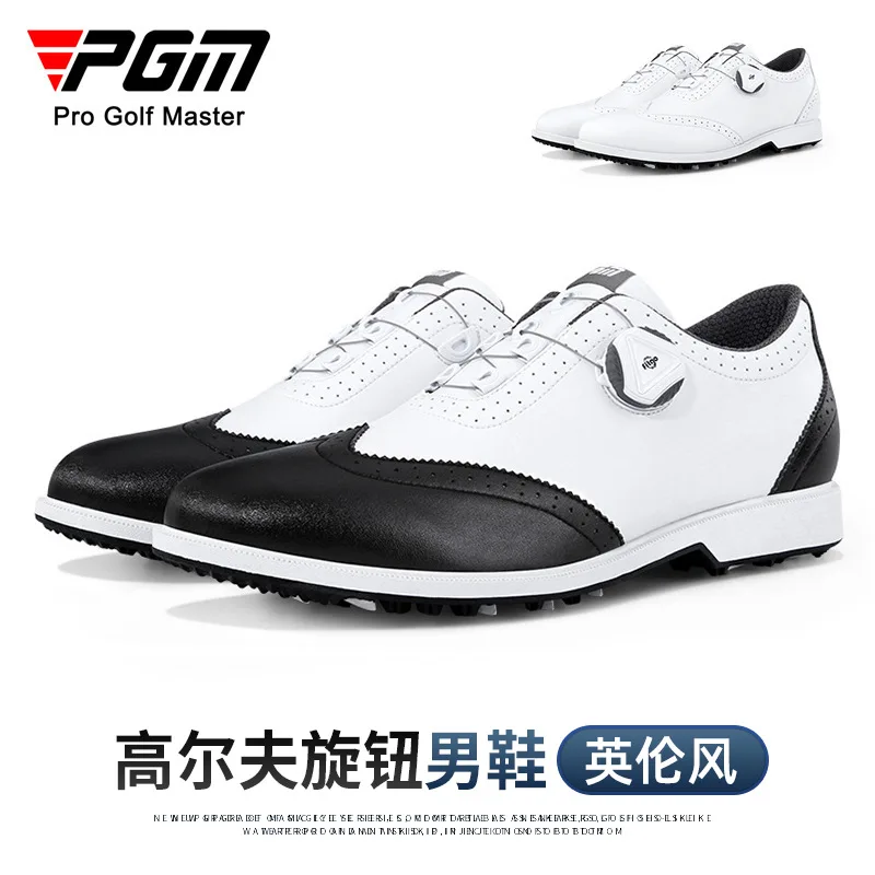 

PGM Men's Golf Shoes Casual Sport Sneakers Knob Shoelaces Microfiber Waterproof Anti-Slip XZ206 Wholesale