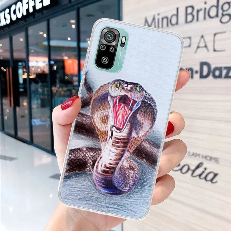 Animal Leather Snake Scales Soft Phone Case for Xiaomi Redmi 12 12C 9 9A 9C 9T 10 10A 10C 8 8A 7 7A 6 6A K20 Pro K40 Cover Coque