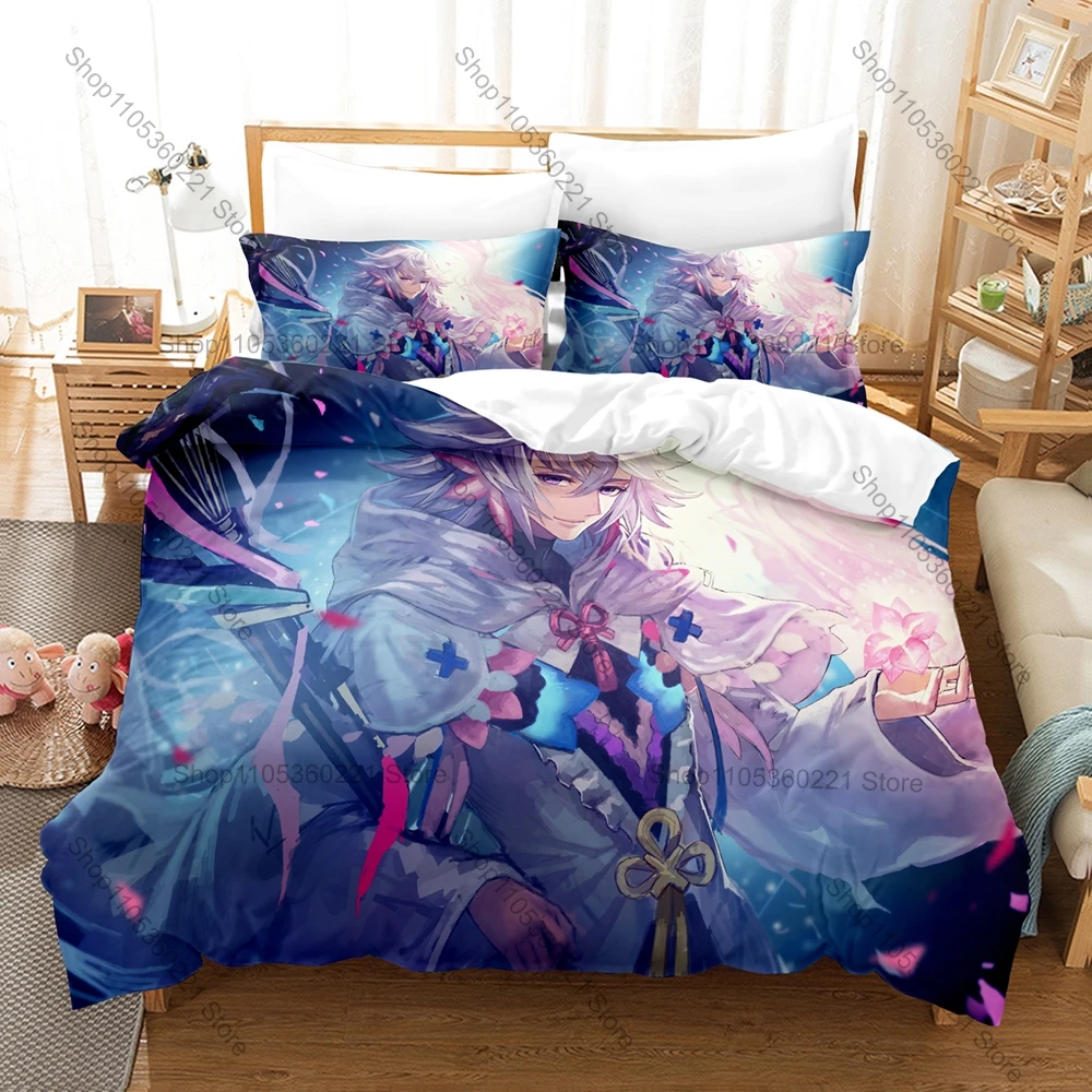 Cool Fate Grand Order FGO Popular Servants HD Print Bedding Set Duvet Cover + 2 Pillowcases Polyester Anime Game Room Decor