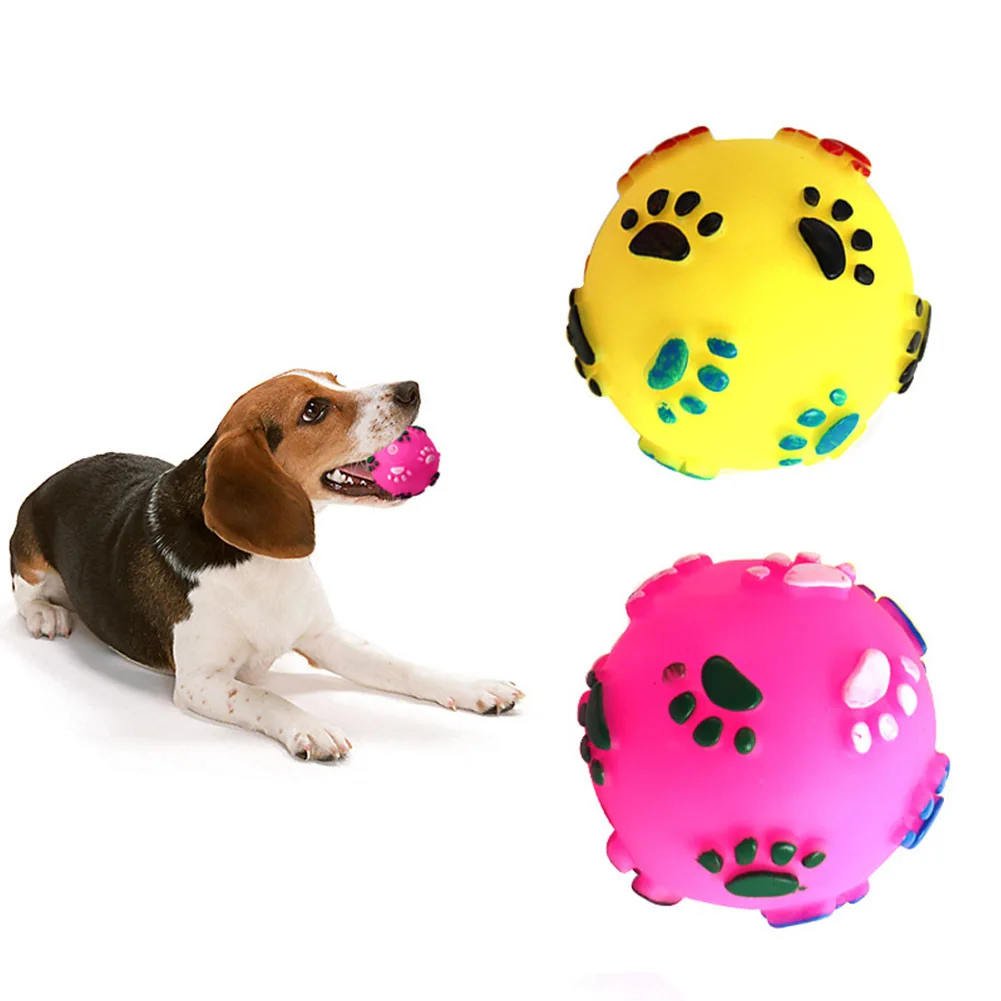 

Pets Ball Teeth Chew Sound Ball Bite Resistant Squeak Toy for Dogs Pet Garden Toys