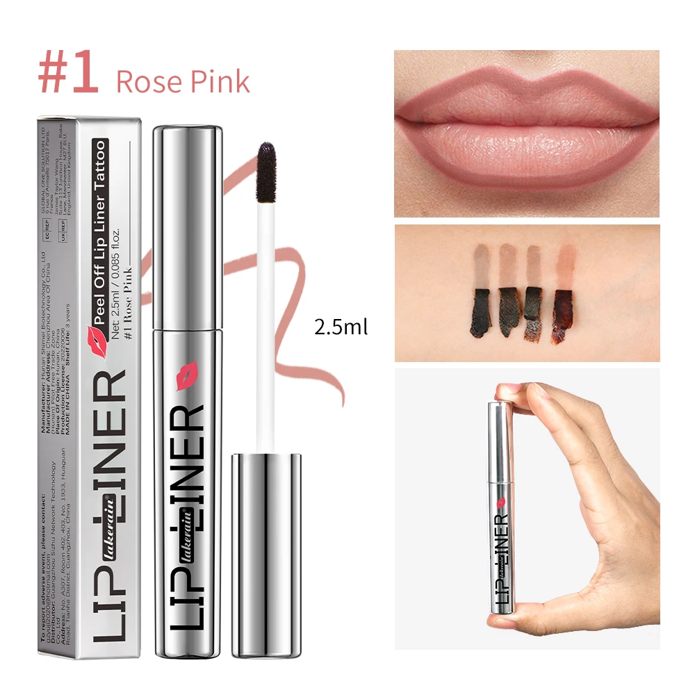 Macchia per labbra opaca staccabile Tinta per labbra a lunga durata Macchia per labbra Macchia per labbra a prova di trasferimento Infusa con acido ialuronico e vitamina E