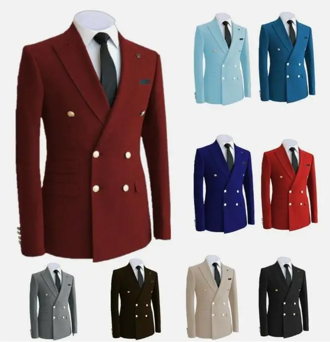 

Деловой мужской костюм, двубортное пальто, куртка, пиджак, смокинги, индивидуальный пиджак с лацканами