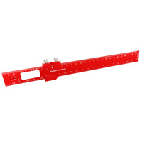 Woodworking Ruler 300mm Precision Pocket Metal Slide Rule Inch and Metric T-Type Scribing Square Ruler for Marking and Measuring