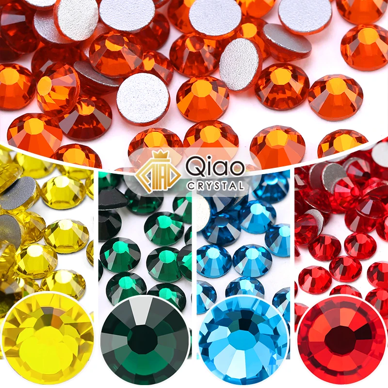 QIAO SS6-SS34 Strass-Kristalle in Großpackung, nicht heißklebend, funkelnde Diamantsteine für DIY-Näharbeiten, Hochzeitskleider, Schuhe, Taschen, Großhandel – Detail 1