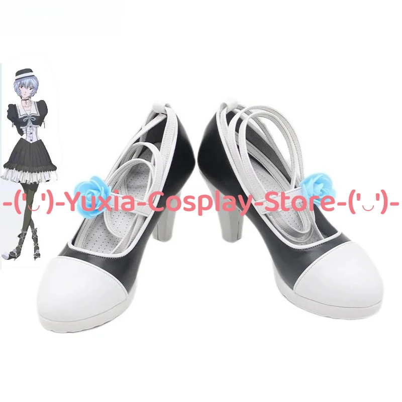 ¡Yuxiacosplay! Rei Ayanami-zapatos de Cosplay, accesorios de personajes del juego de Anime, botas de cuero PU, disfraz de fiesta de Carnaval y Halloween