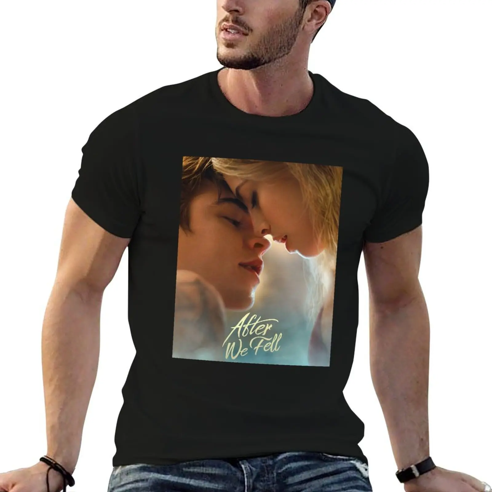after we fell close up T-Shirt Work Duty Casual T-Shirt