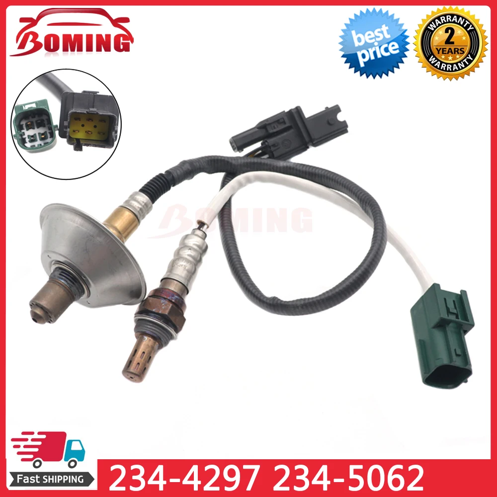 2 uds nuevo coche aguas arriba y aguas abajo 226A0-EA200 22693-EA000 Sensor de oxígeno O2 234-4297 234-5062 para Nissan Frontier 2005-2011