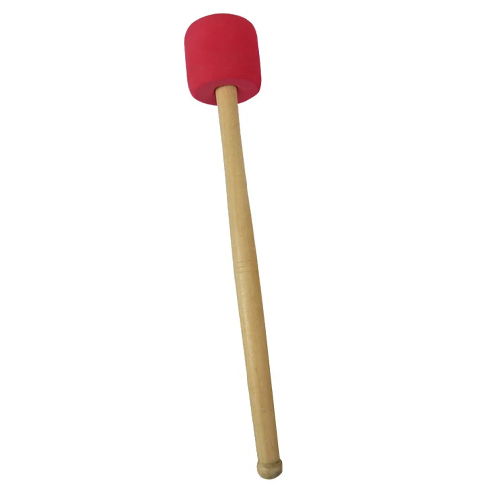 

1pc Drumstick Foamed Big Drum Hammer with Wood Handle for Percussion Bass Drum (Red)