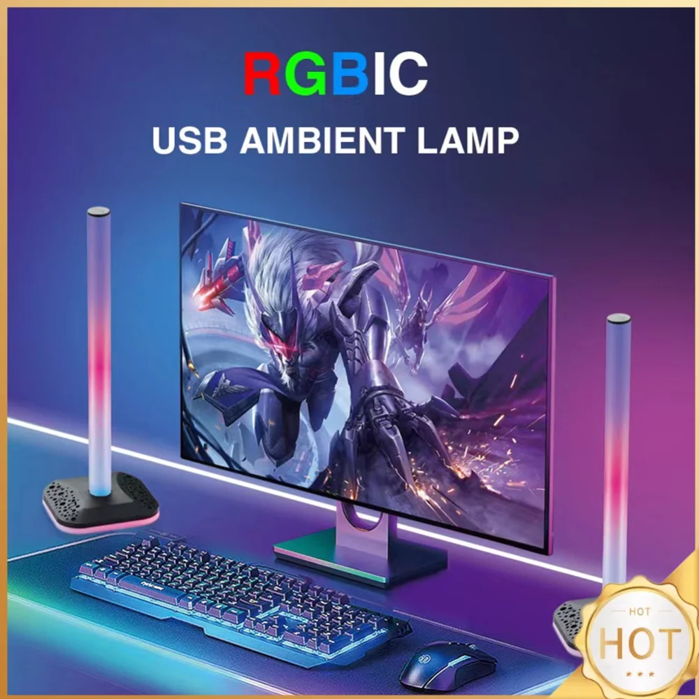 RGB Light Desktop Headphone Stand Anti Scratch Universal Earphone Holder Display Shelf PC Accessories Brightness Adjustable