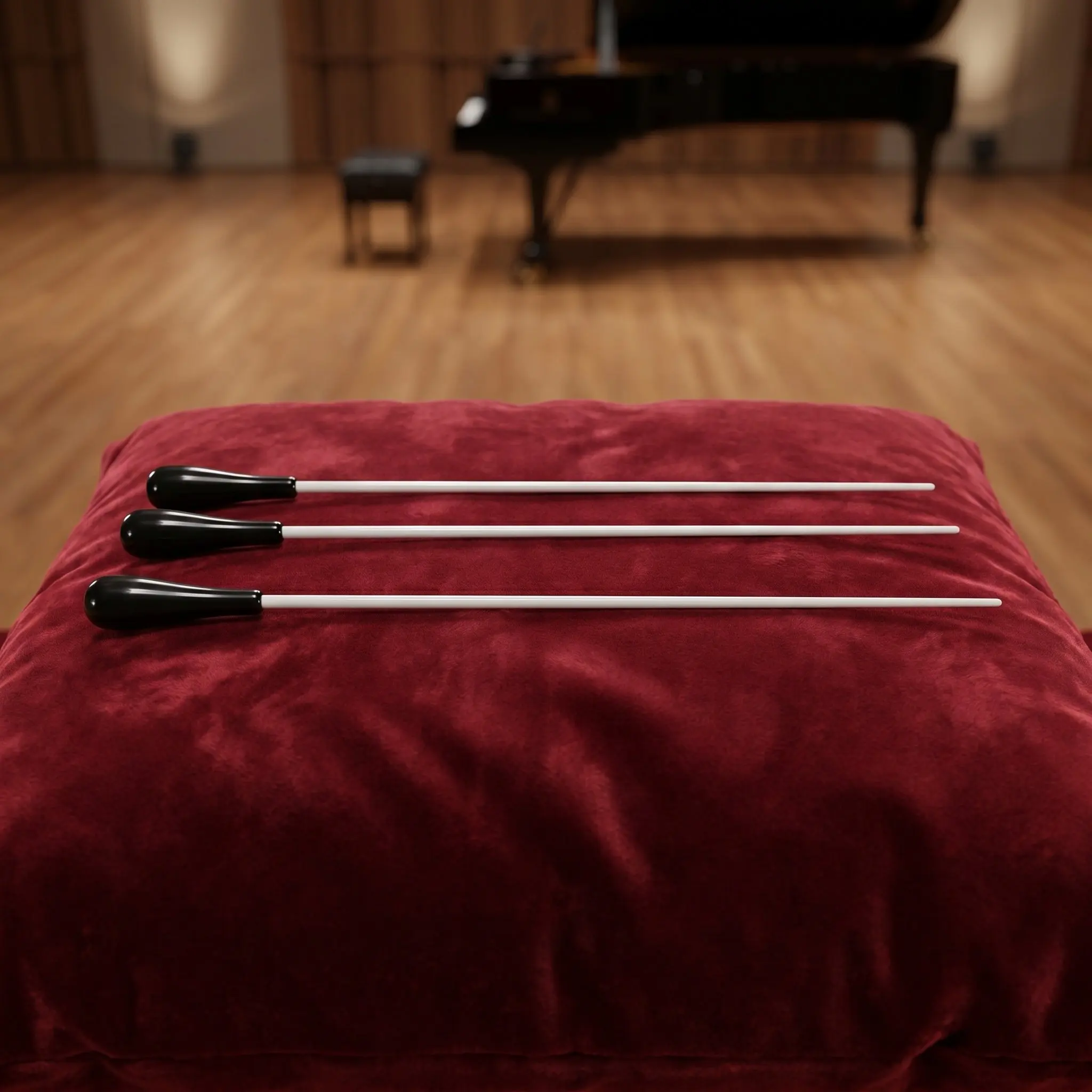 3Pcs Orchestra Conductor Musical Reflective Grip Lightweight Professional Band Choir Music Teaching Conducting Stick