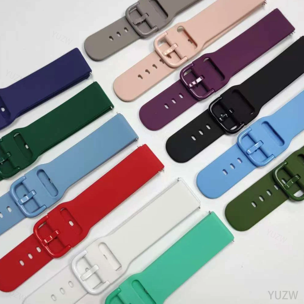 For Amazfit Bip 6 5 UNITY/Bip 3 Pro/S Lite/U Pro/GTR 42mm Correa 20 22mm Silicone Band For Amazfit GTS 4 Mini/2 2E 3 Wrist Strap