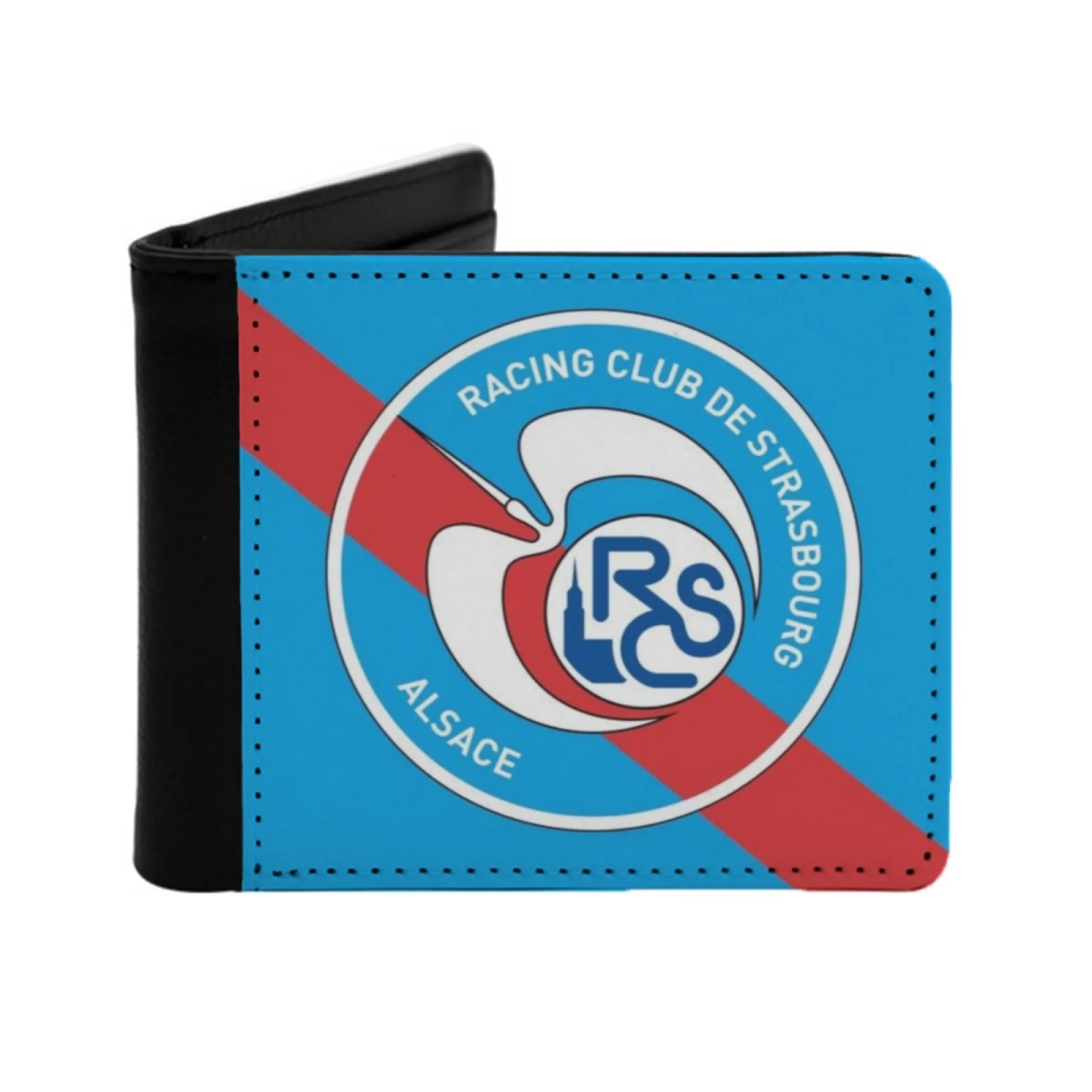 Strasbourg New Print Wallet Short Men Wallets Credit Card Holder Purses F C Football Club Sport Sports Racing De Strasbourg