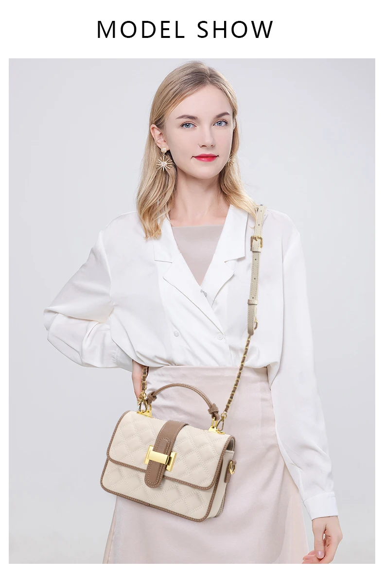 Aidrani Damen-Umhängetasche mit Ein-Schulter-Design 2026 Hochwertige Quadratische Kleine Modische und Stilvolle Tasche für Damen – Detail 1