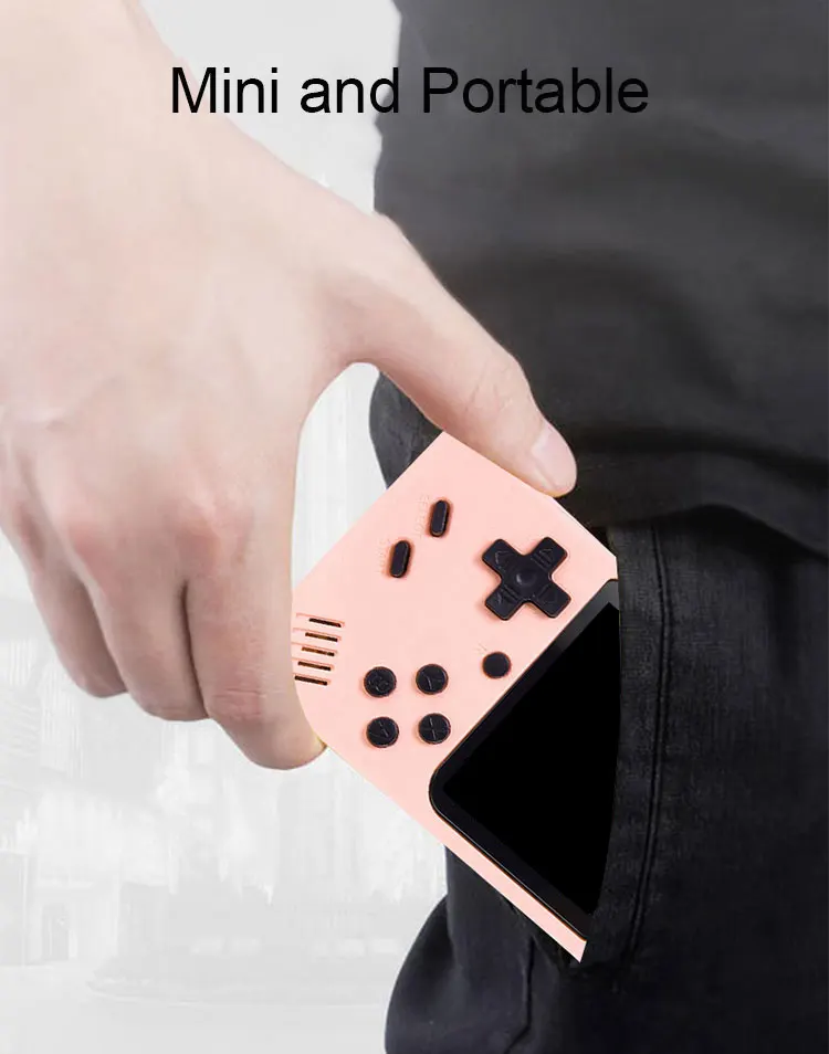 レトロポータブルミニハンドヘルドビデオゲームコンソール 8 ビット