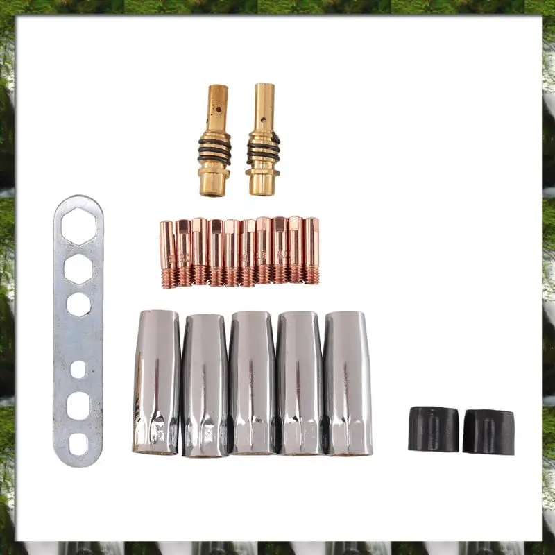 

The New MIG / Wear Parts Set Suitable For MB15 Wire Diameter 0.8 Mm Parts Gas Nozzle Nozzle Rod Current Nozzle M6 0.8 Mm