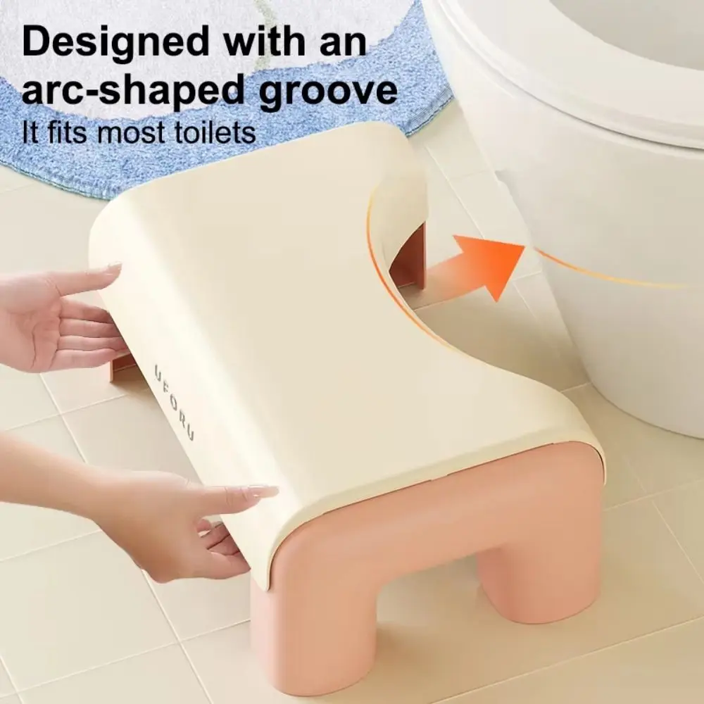 

Ergonomic Toilet Footstool Waterproof Anti-Slip Bathroom Foot Stool Durable Thickened Children's Toilet Stool Pregnant Woman