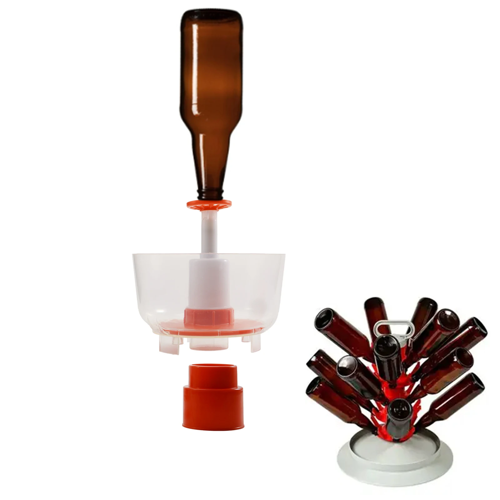 Home Beer & Wine Bottle Washer Rinser Disinfection Sterilizer Adapter for Homebrew Laboratory Bar Kitchen Cleaning Tools