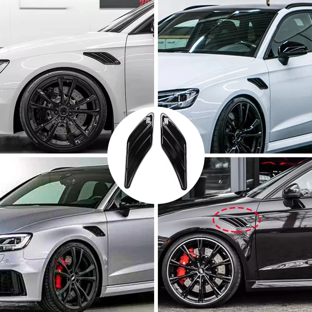 

Car Air Flow Stickers Side Vent 3D Shark Decal Decoration For Audi A3 8P 8V A4 B8 A5 A6 C6 C7 A7 A8 Q3 Q5 Q7 RS5 RS6