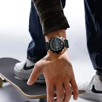 NAVIFORCE Reloj de pulsera deportivo ligero para hombre con pantalla dual y luz nocturna, cronómetro de cuarzo para niño, multifuncional