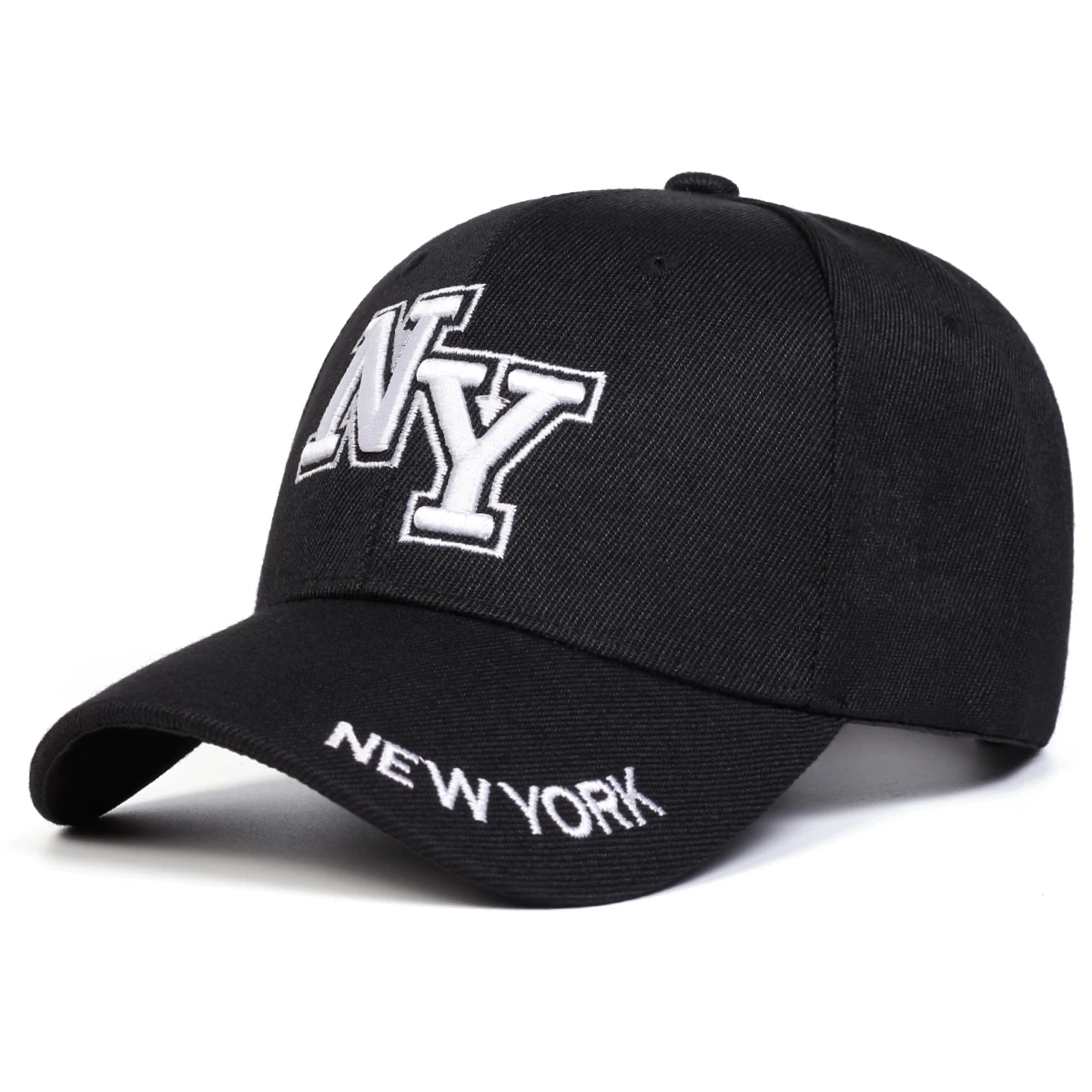 للجنسين نيويورك إلكتروني التطريز قبعات البيسبول الربيع والخريف في الهواء الطلق قابل للتعديل قبعات عادية واقية من الشمس قبعة قبعة رياضية