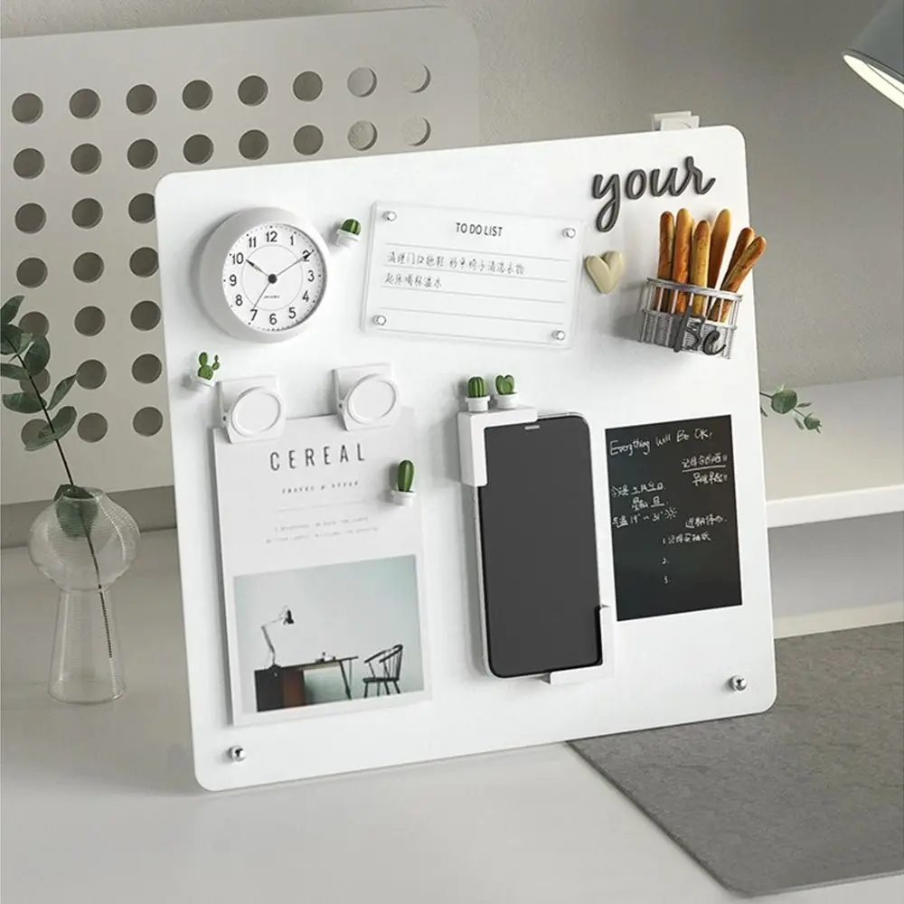 لوحة معدنية متعددة الوظائف لوحة ملصق مغناطيسية مشبك مغناطيسي لوحة ملاحظات متحركة لسطح المكتب مذكرة منزلية #1