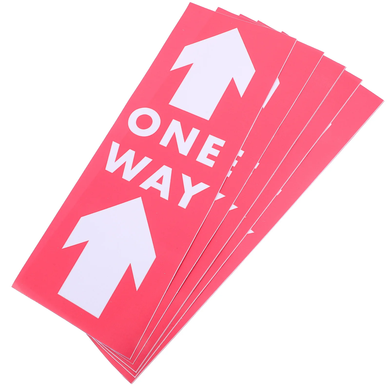 

5 Pcs Arrow Warning Post Indicating Sticker Instruction Pvc Indication Stickers