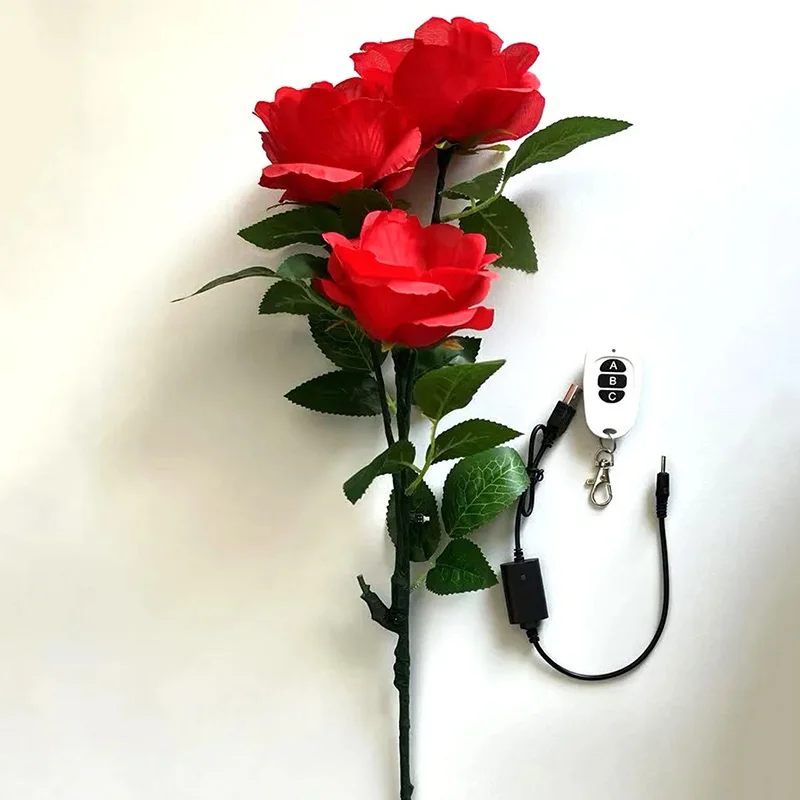 

Remote Control - Super Light Rose Queen (Charging Version) Magic Tricks Flower Magia Stage Illusions Gimmicks Mentalism Props