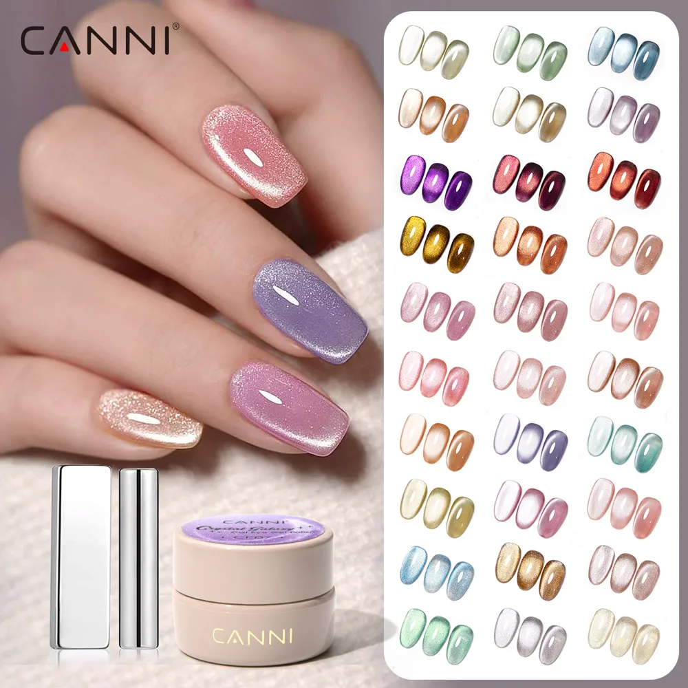 CANNI 5ml Galaxy Sparkle Diamond Cat Eye Painting Gel Gorgeous Color Magnet Magic Effect Venalisa Offer Semi Nail Permanent