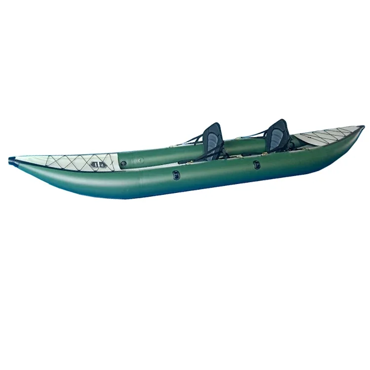 

inflatable drop stitch pvc material 2 person canoe kayak