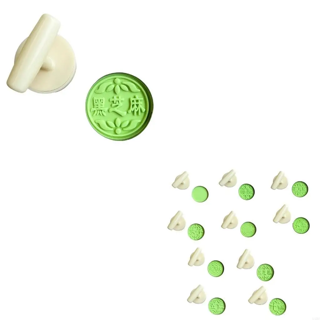 

Chinese Character Moon Cake Mold Pastry Tools Hand Press Cookie Dessert Cutter Bakings Tool for MidAutumn Festival Easy Use L5BE