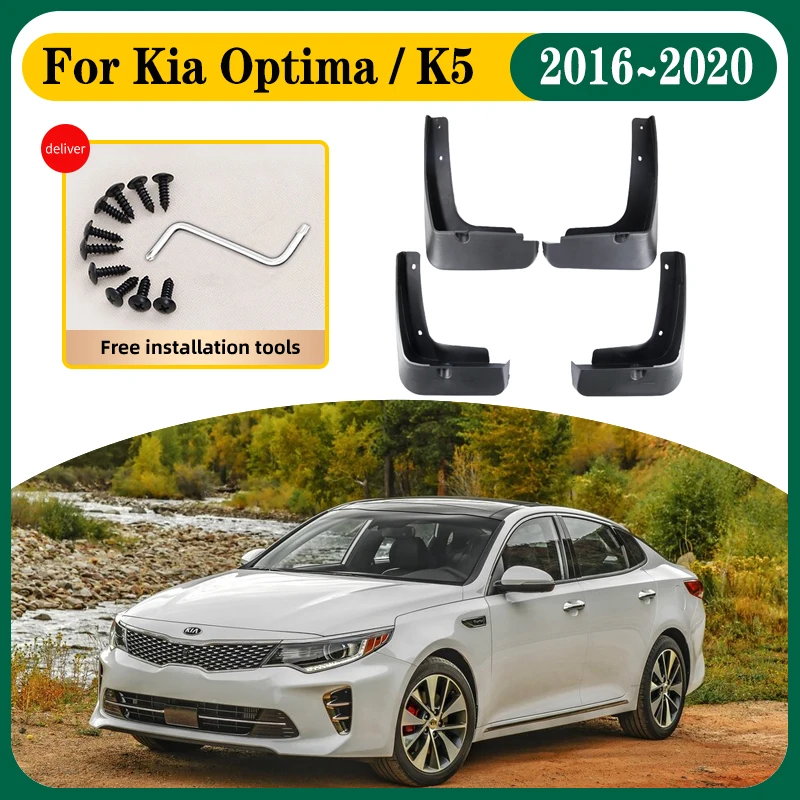 

Car Mud Flaps For Kia Optima K5 JF 2016 2017 2018 2019 2020 Car Mudguards Splash Guard Front Rear Anti-splash Fender Accessories