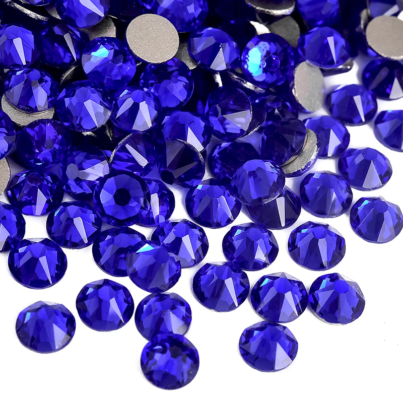BOBOHOO 2088 Großpackung Glas-Strasssteine, Nicht-Heißfix, Kristall-Flachsteine, 8 Große, 8 Kleine, 16-Schliff, für Nagelkunst und DIY-Bastelarbeiten – Detail 11