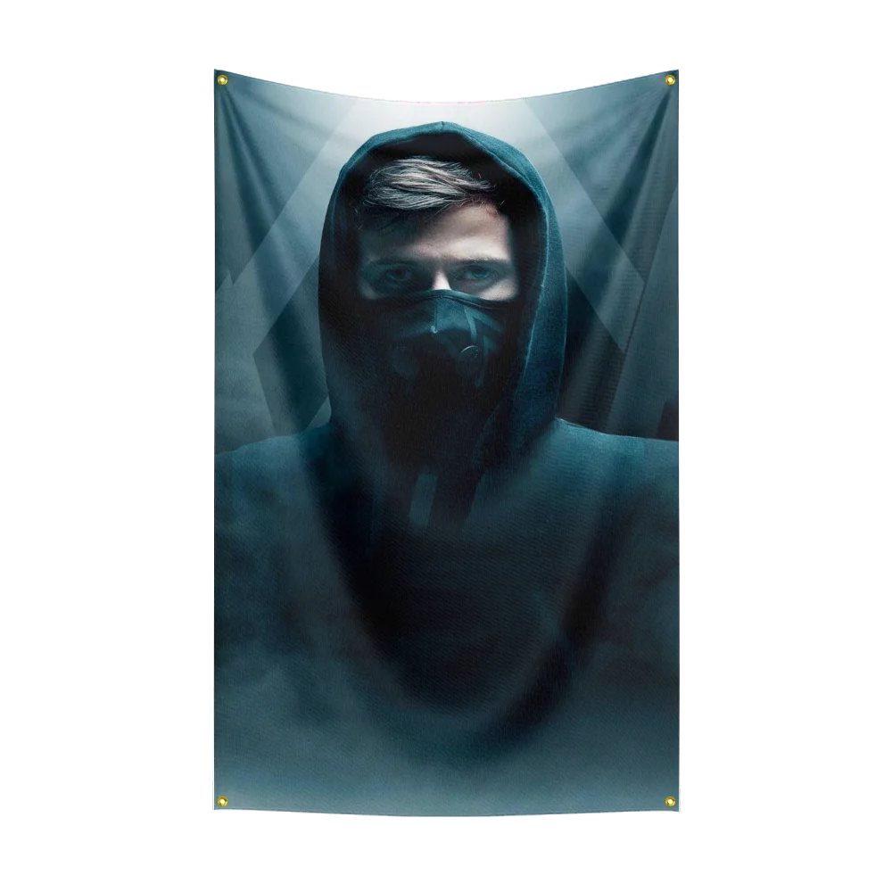 90x150cm DJ Alan Walker Flag Polyester Digital Printing Retro Banner For Decor