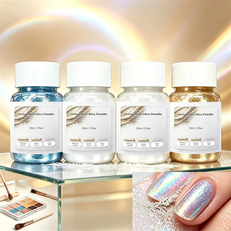 Muscovite Powder for Epoxy Resin, Aurora-Colored Paste Pigments for Soap Dye Crafts,Slime,And Jewelry Casting Nail Mica Powder