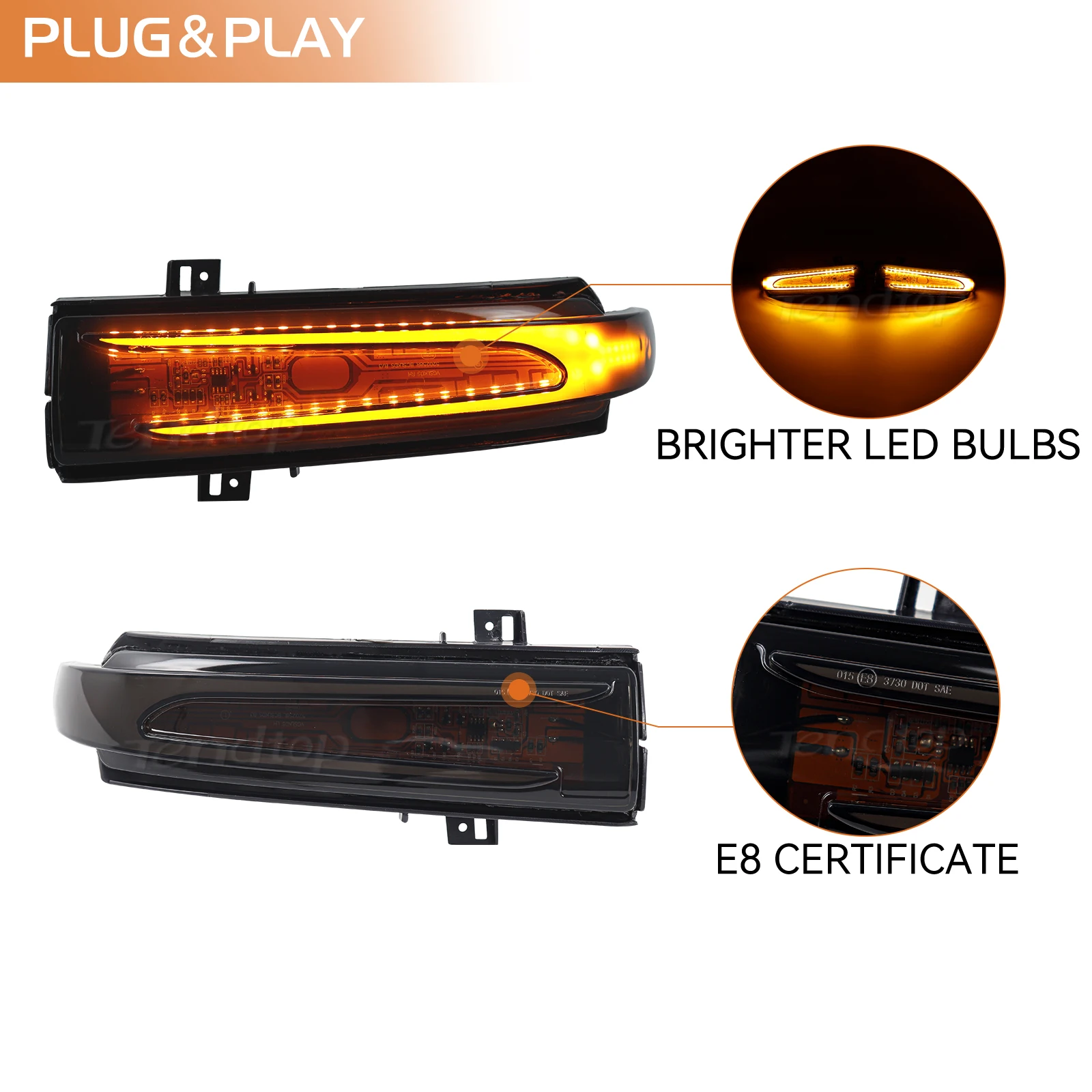 Dynamic LED Turn Signal Light Lamp For Mercedes Benz CLS W219 2011 CLC SL R230 SLK Class R171 E-coupe W207 C207 2009-2010
