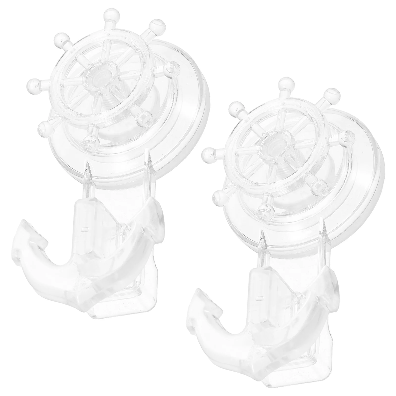 

2pcs Suction Cup Hooks Heavy Duty No Scratch Wall Hanger For Bathroom Kitchen Shower Towel Holder Reusable Plastic Traceless