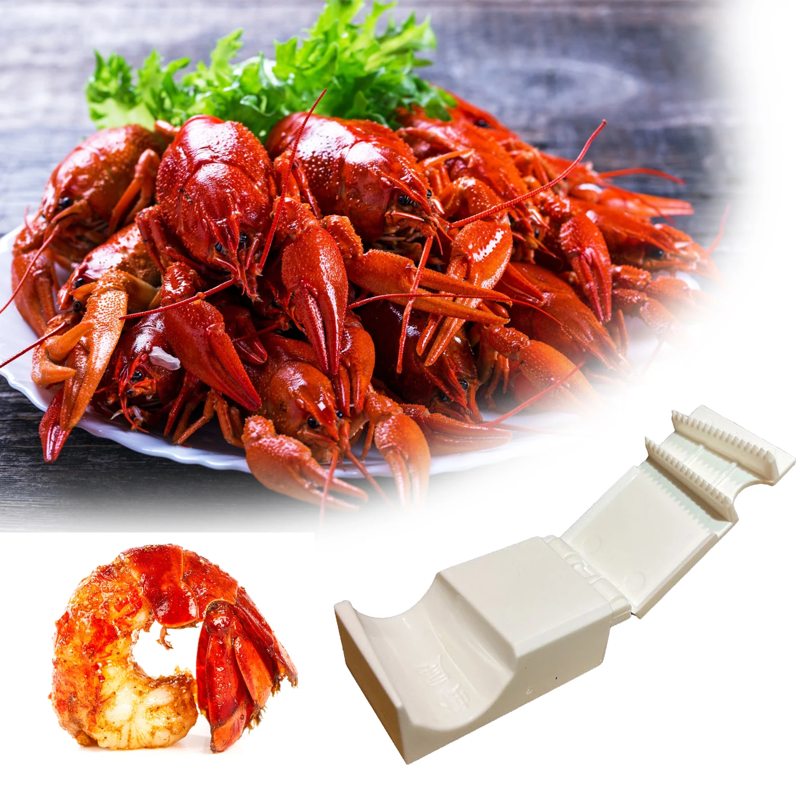 Crawfish Sheller Shrimp Peeler Efficient Crayfish Shelling Device for Poultry Fish Herbs Seafood SEC88