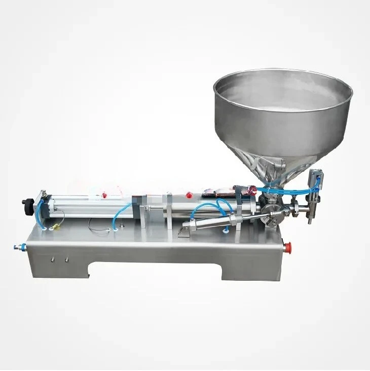 New10-200MLPneumatic pasty food filling machine sticky pasty filler stainless SS304,hot sauce bottling equipment,beverage packer