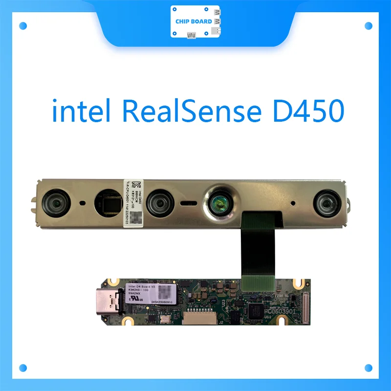 Intel RealSense Depth Module D450 + Vision Processor D4 Board V3 (8 Pack)