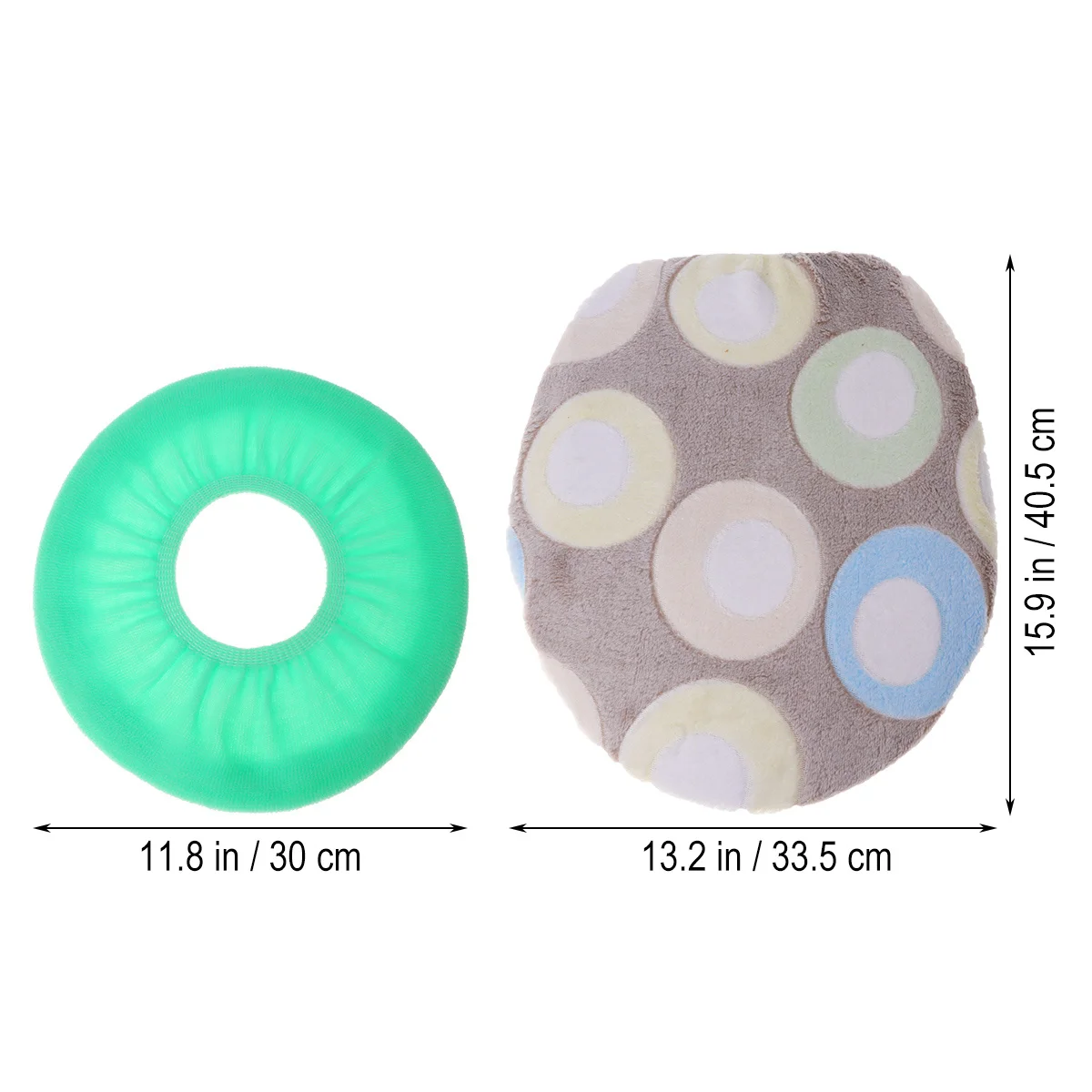 

2Pcs Coral Fleece Toilet Seat Cushion Set Thick Soft Cover Fits Standard Toilets Warm Seat Cover Pads Home Use