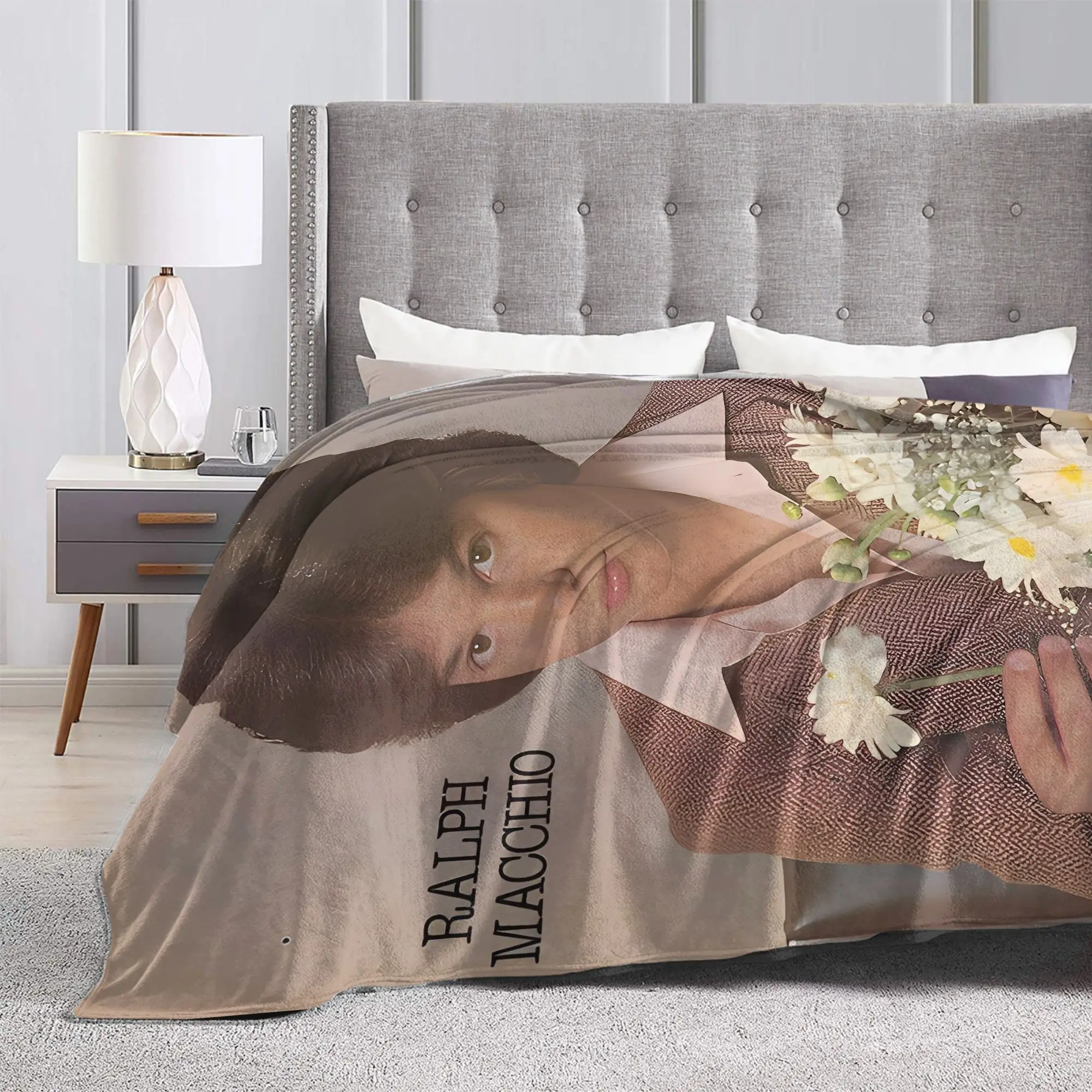 رالف ماخيو البطانيات سوبر لينة الشارع الاتجاه أفخم الفراش يلقي للأطفال في الهواء الطلق الفانيلا المفرش غطاء السرير #4