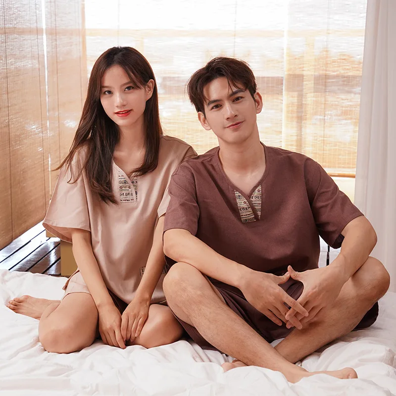 면 땀 증발 의류 여성용 뜸 사우나복 남성용 마사지 족욕 호텔 유카타 테라피 의류 잠옷