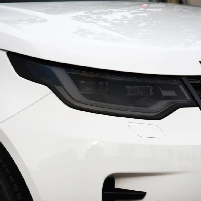 For Land Rover Discovery 4 5 Defender Range Rover Sport Evoque Velar Car Headlight Protection Tint Film Smoke Black TPU Sticker