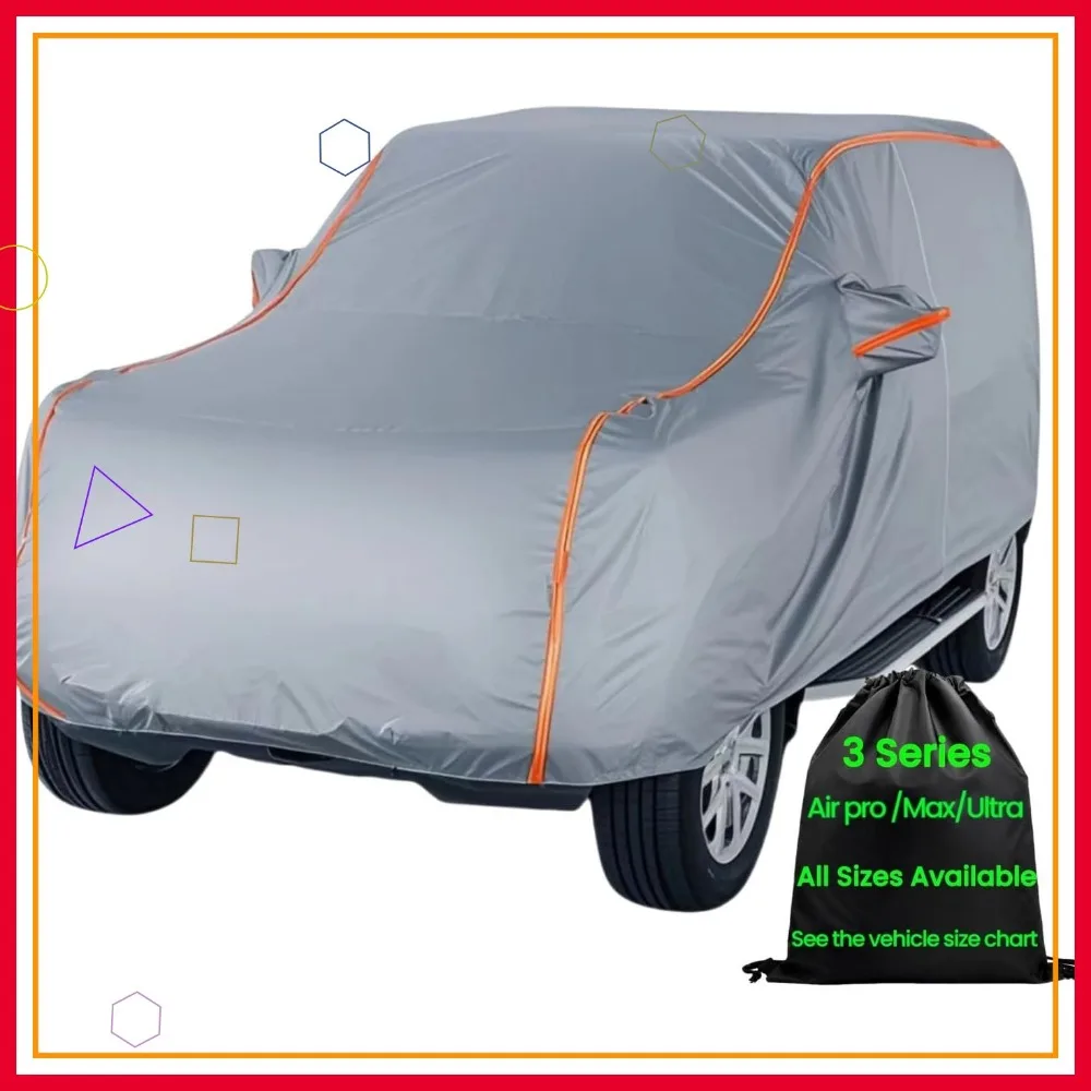 

Waterproof All-Weather SUV Car Cover with Zipper, Universal Fit for 182" to 191" Vehicles, UV and Rain Protection