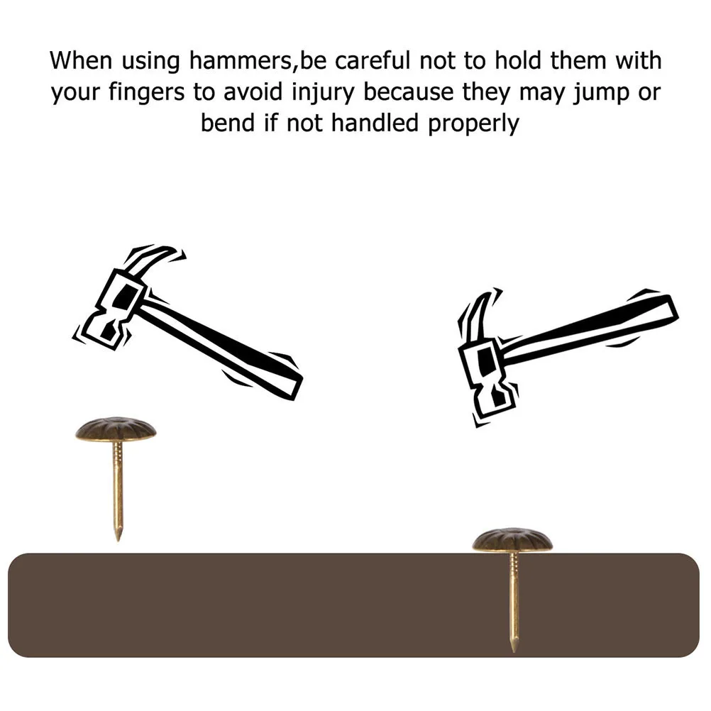 300개 가구 장식용 못 철제 원형 장식 못 가구 장식용 핀 소파 의자 침대 DIY 가구 못